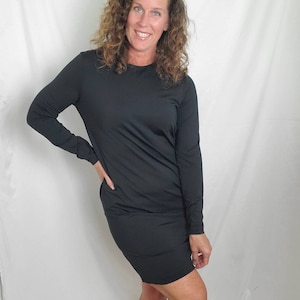 Vintage dress 1990s little black 90s Jones & Co cocktail