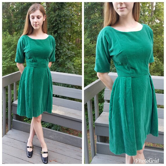 velvet retro dress