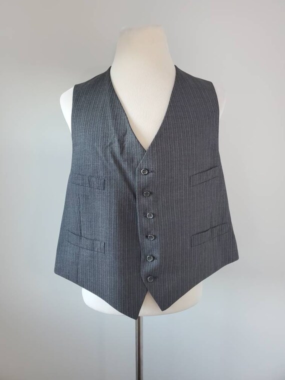 1970s vest vintage 70s steampunk striped waistcoat - image 5