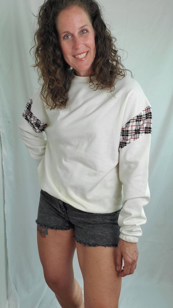 1990s sweatshirt vintage 90s Lejay plaid shirt NWT - image 4