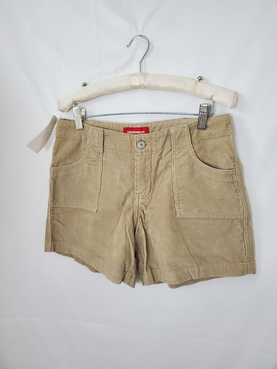 1990s corduroy shorts vintage 90s Unionbay tan NWT - image 2