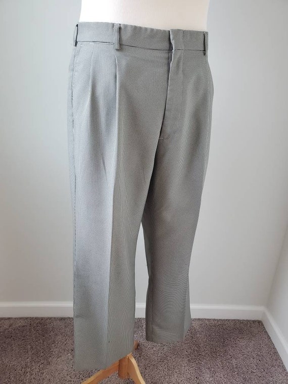 1990s pants pleated microcheck vintage 90s Haband… - image 10