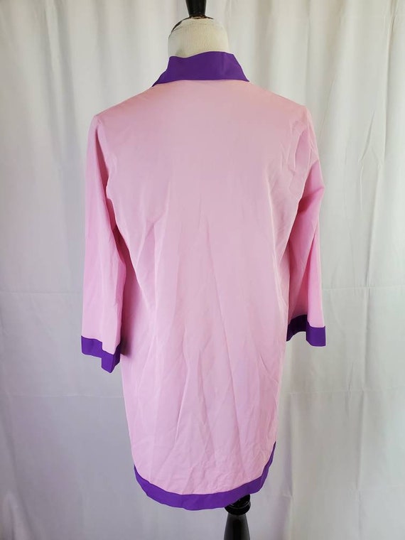 1970s robe vintage 70s pink retro house coat - image 6