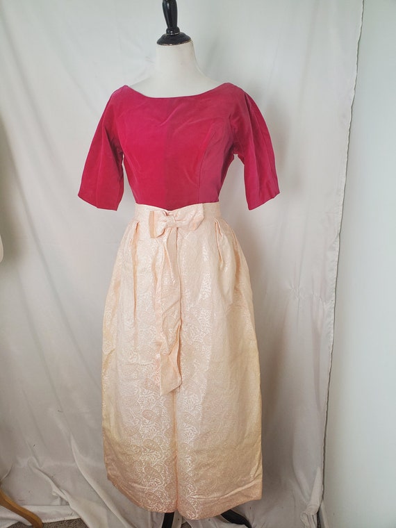 1960s Barbie formal dress 2 piece pink bridesmaid… - image 7