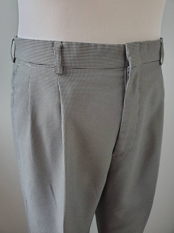 1990s pants pleated microcheck vintage 90s Haband… - image 2