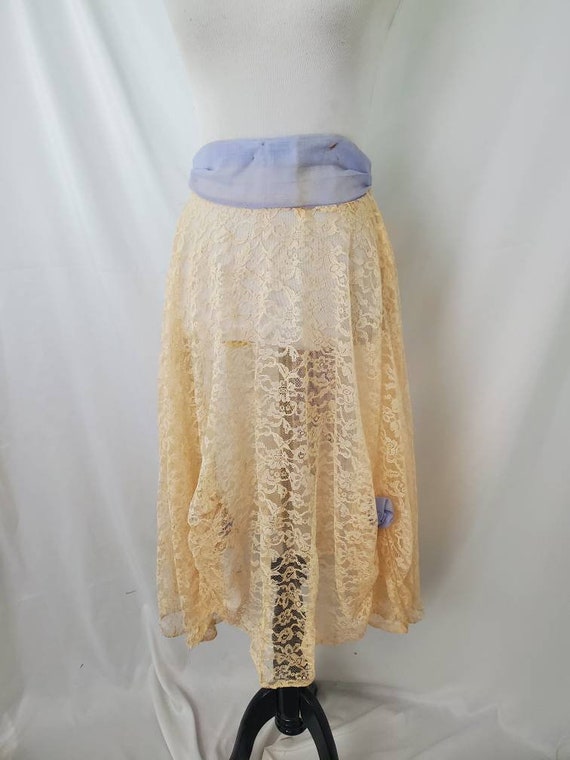 1940s lace skirt vintage 40s wounded bird - image 7