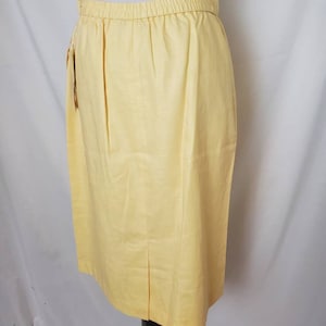 1990s skirt yellow vintage 90s Patchington midi NWT