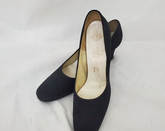 1960s Pumps Black T Strap Vintage 60s Retro Connie Heels - Etsy