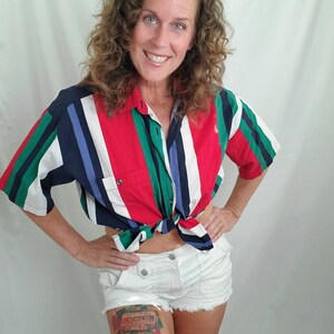 1990s shirt striped vintage 90s Alan Stuart oxford