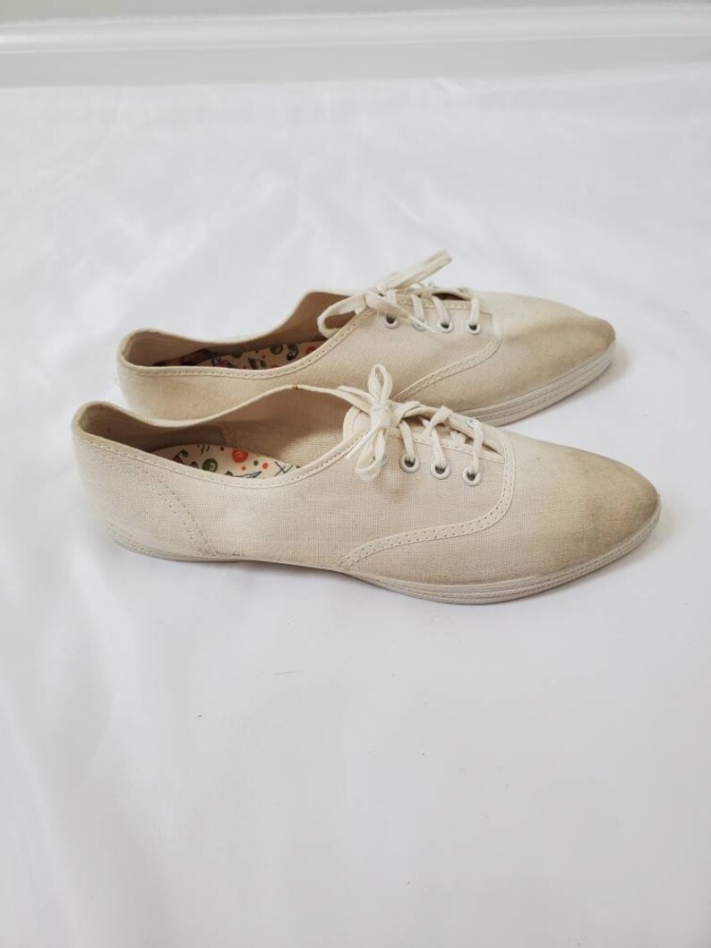 1960s Sneakers Vintage 60s White Keds Style Shoes NWT - Etsy