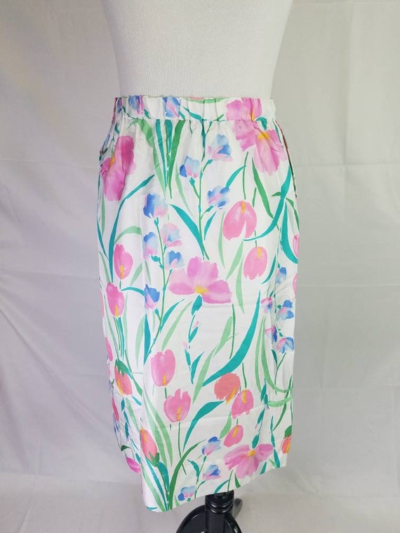 1980s skirt pastel Patchington vintage 80s tropic… - image 6