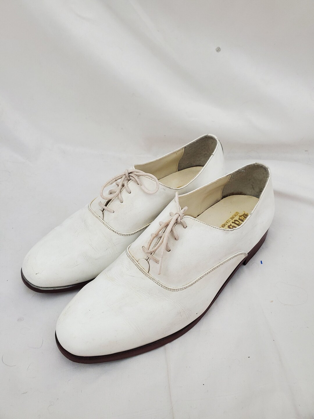 Vintage White Oxfords 1990s Basini Shoes - Etsy