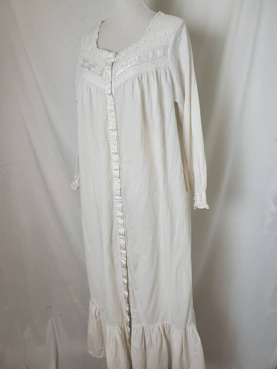 1980s nightgown white vintage 80s Judith Hart pajamas - Gem