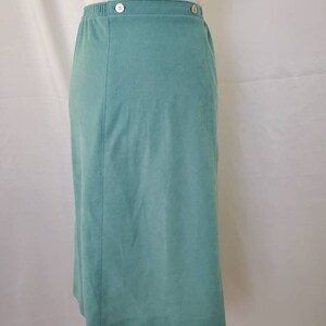 1970s skirt aqua vintage 70s Bodin Knits pencil