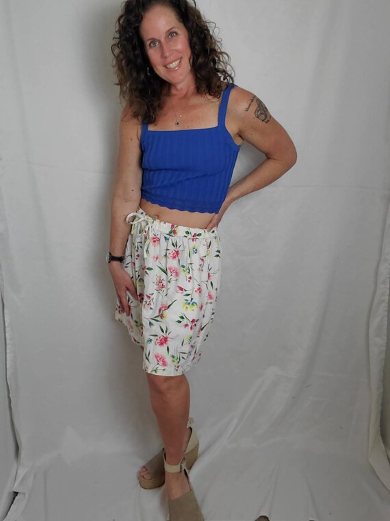 1990s shorts floral vintage 90s culottes - image 7