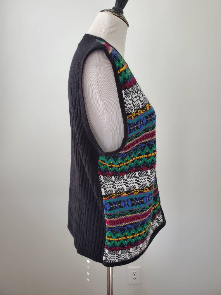 1980s Sweater Vintage 80s Koret Cardigan Vest - Etsy