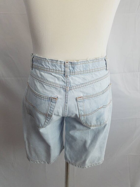 1990s shorts vintage 90s Oleg Cassini jean washed… - image 6