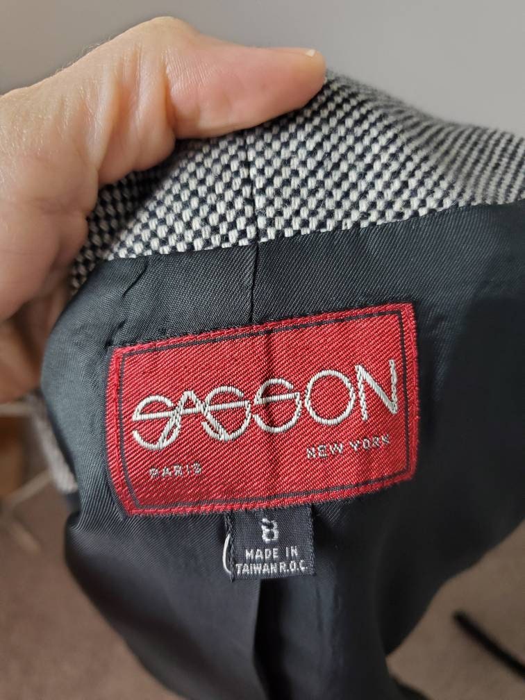 1980s Blazer Sassoon Vintage 80s Jacket | Etsy