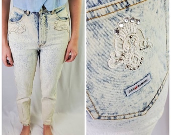 1980s jeans vintage 80s Dakota Blue acid washed denim pants