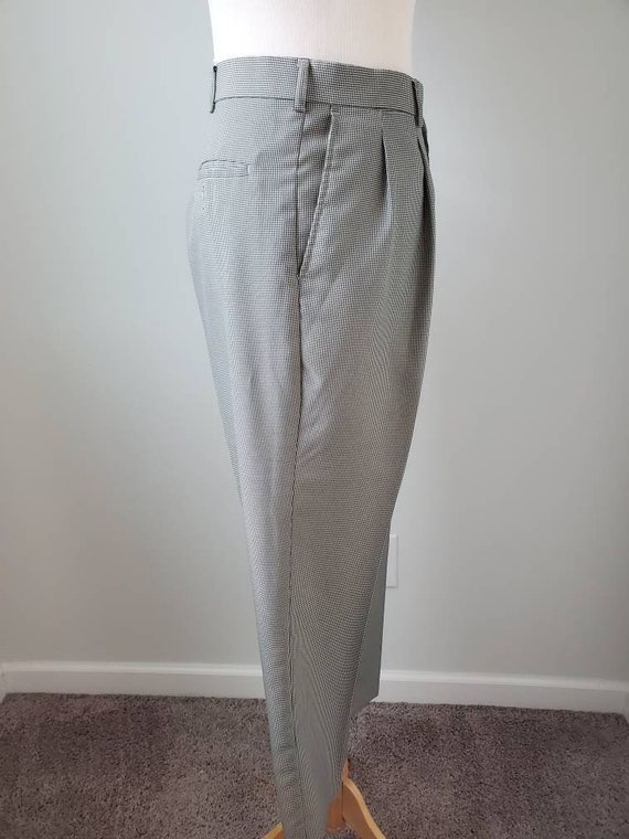 1990s pants pleated microcheck vintage 90s Haband… - image 5