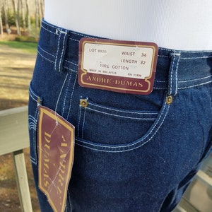 1980s jeans Andre Dumas vintage 80s denim pants NWT