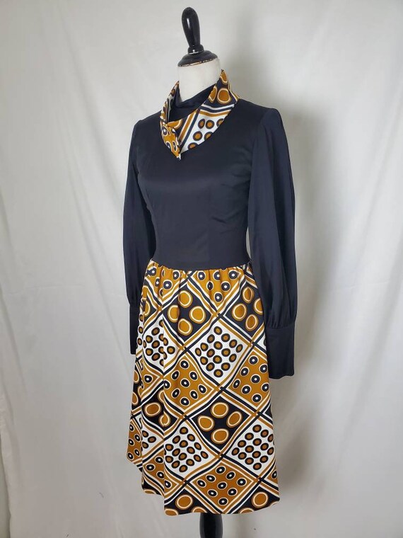 1960s dress mid century vintage 60s/70s midi - image 8