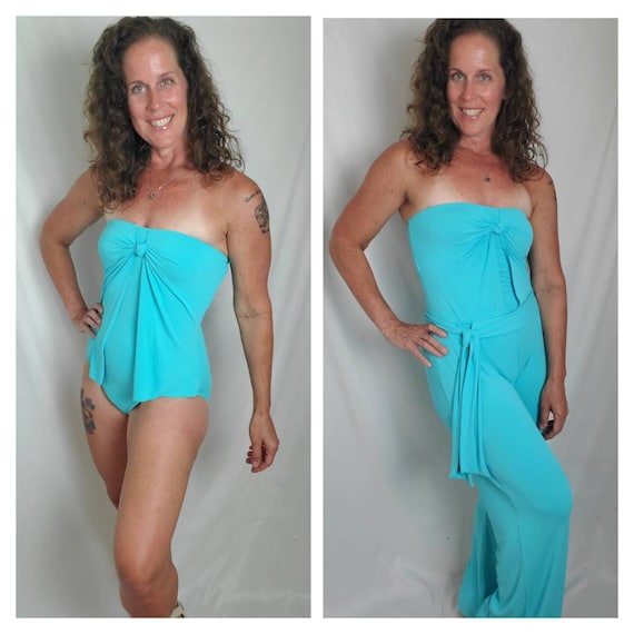 1990s swimsuit and pants vintage 90s Anne Klein a… - image 1