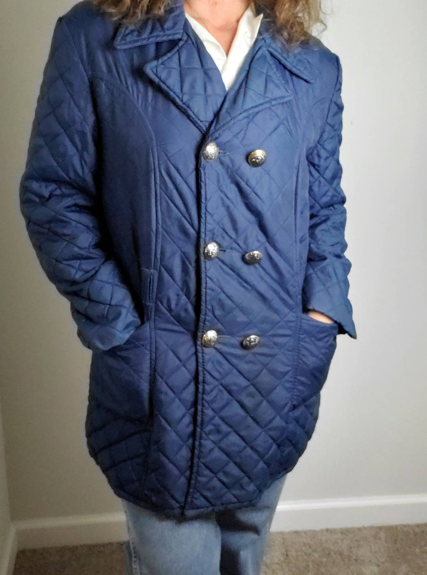 1960s Jacket Vintage 60s Debbie Leigh Quilted Blue Coat - Etsy
