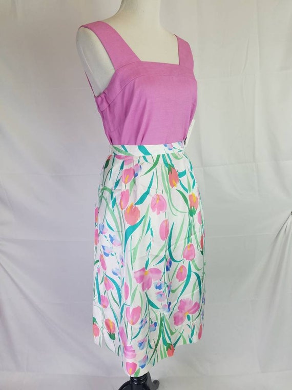 1980s skirt pastel Patchington vintage 80s tropic… - image 10