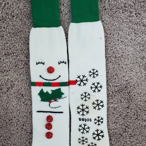 1980s socks Totes Christmas holiday snowman accessory