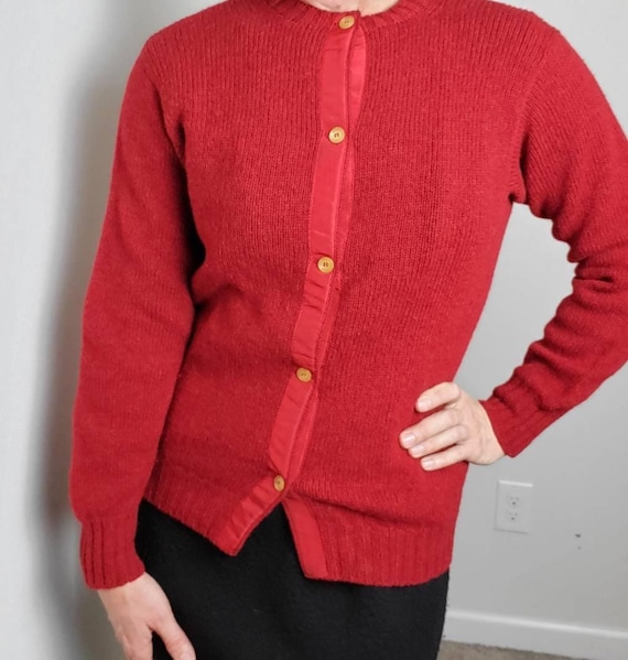 1970s Cardigan Red Brooks Brothers Vintage 70s Wool Sweater - Etsy