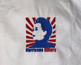 T-shirt brodé ouragan Hillary