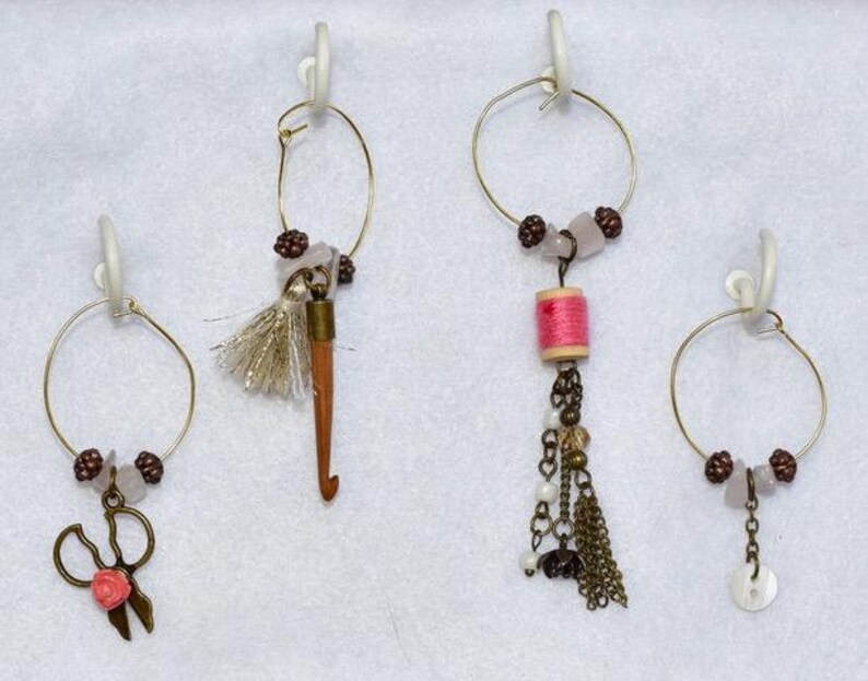 Crochet /& Sewing Wine Charms