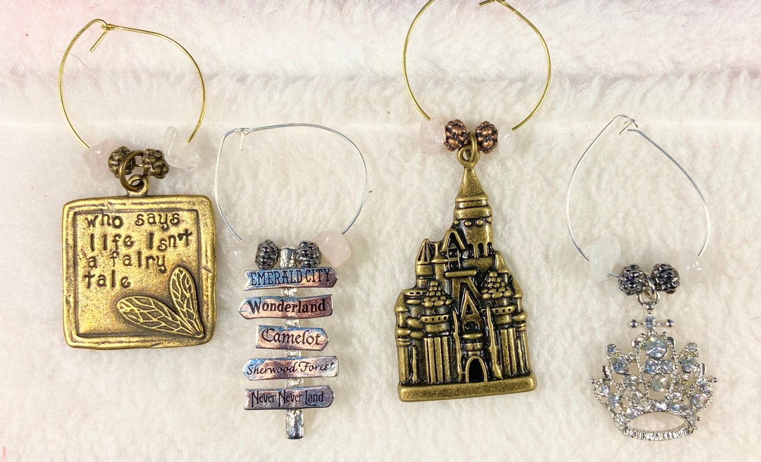 Life is a Fairy Tale Wine Charms V2 Etsy