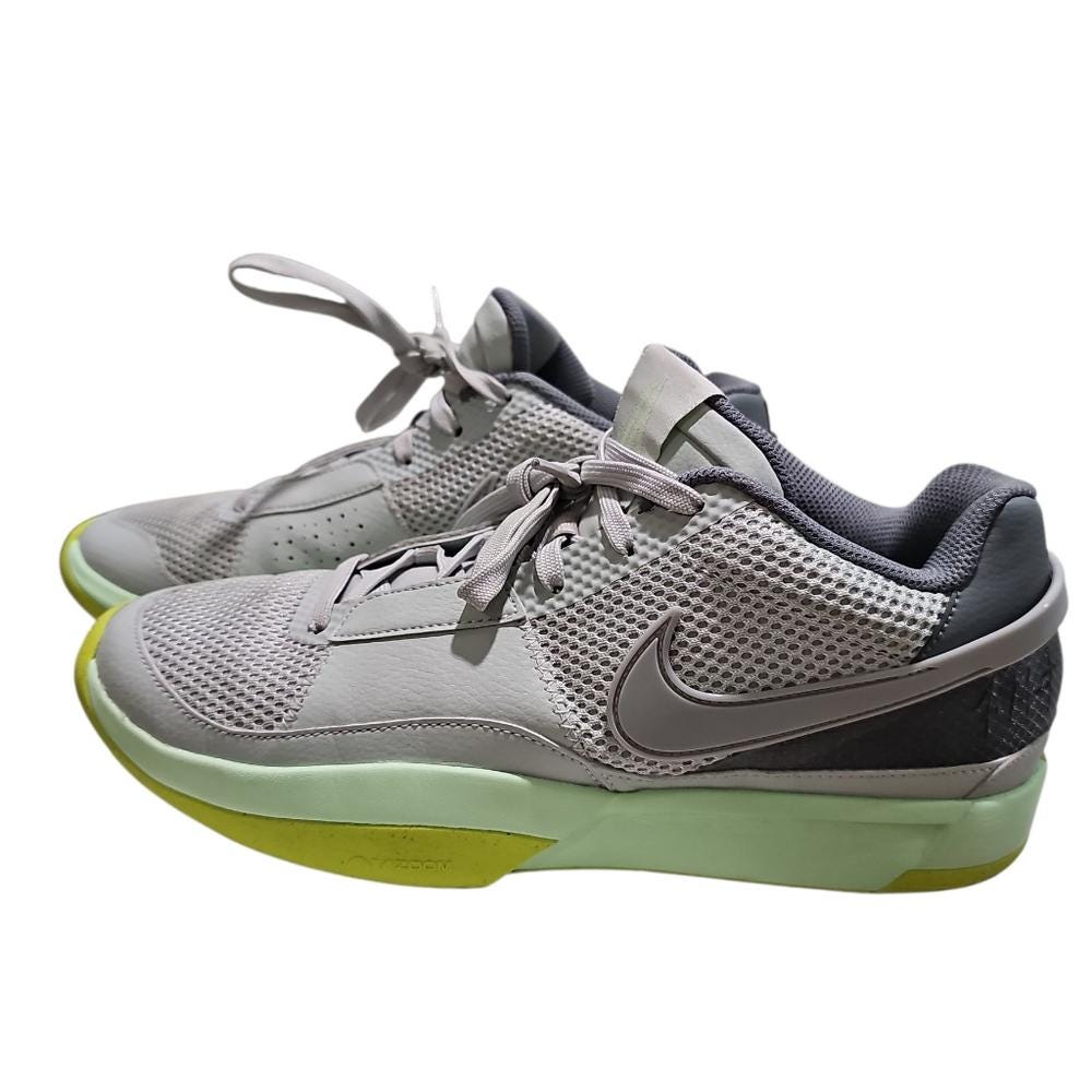 Nike Mens 12 Zoom Freak 4 Basketball Shoes Gray Green Giannis Zoom Air Court Basketball Shoes Nike Giannis Immortality 4 Light Silver  main image 4