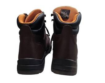 Brahma Men 8.5 Work Boots Brown Leather Steel Toe Waterproof  display picture 2