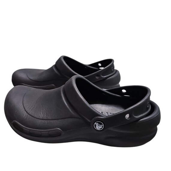 Crocs Bistro Unisex Black Slip Resistant Work Clogs Size W9  display picture 3