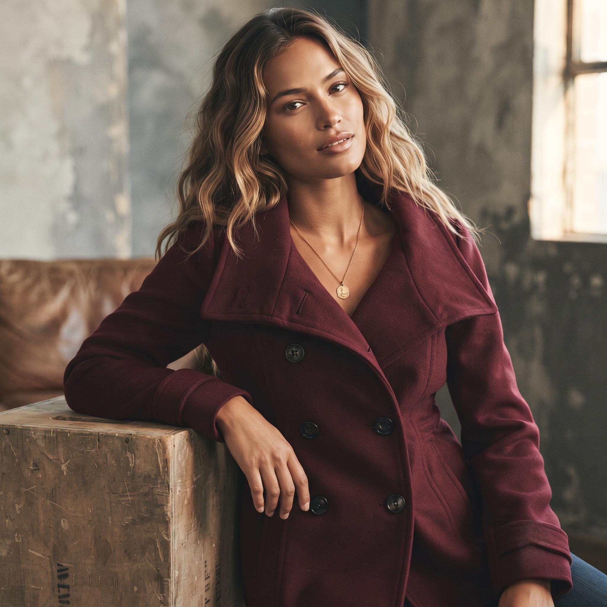 Short Pea Coat Women - Etsy