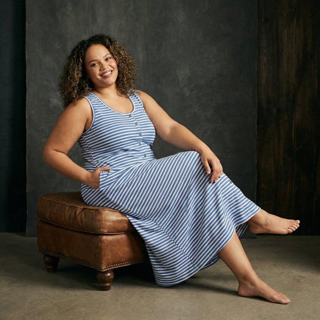 torrid striped skater dress Torrid Stripe Skater Dress 3XL (24-26)
