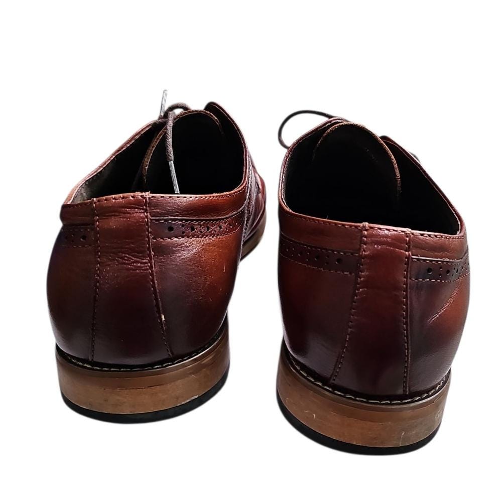 Stacy Adams 12W Brown Leather Cap Toe Oxford Dress Shoes  display picture 1