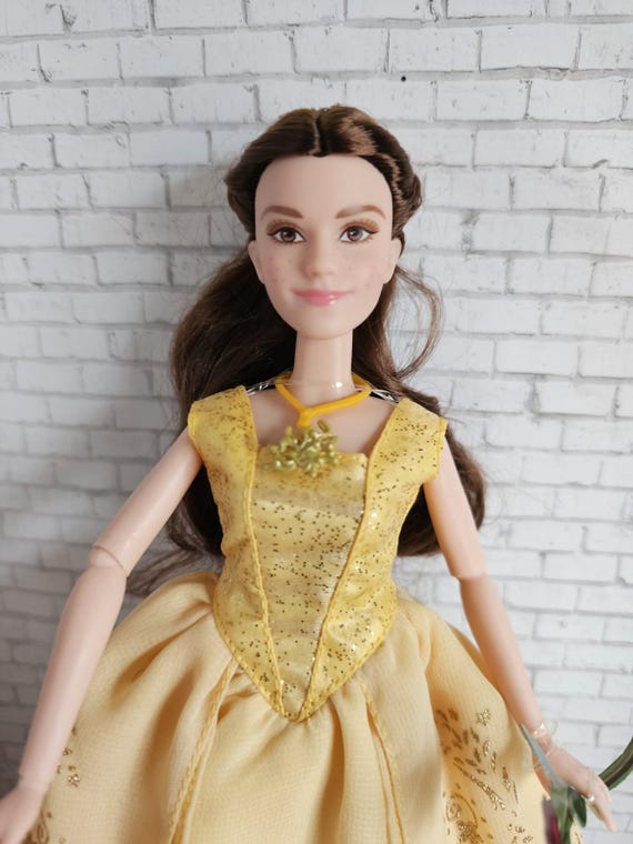 belle gold dress emma watson Emma's (Belle's) yellow gown from Beauty and the Beast: A Costume Study Aria Couture