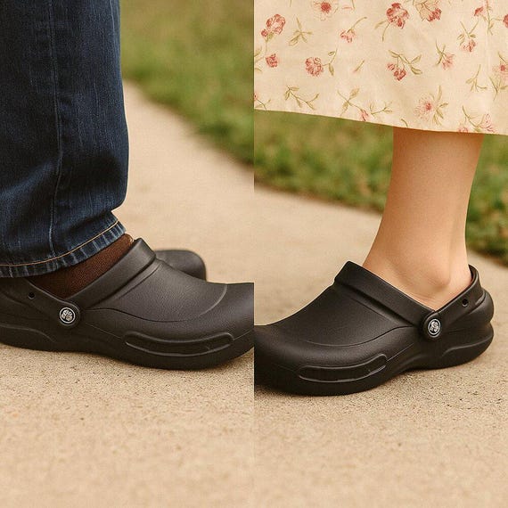 Crocs Bistro Unisex Black Slip Resistant Work Clogs Size W9  display picture 1