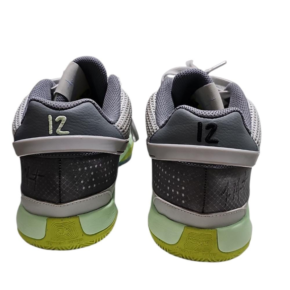Nike Mens 12 Zoom Freak 4 Basketball Shoes Gray Green  display picture 1