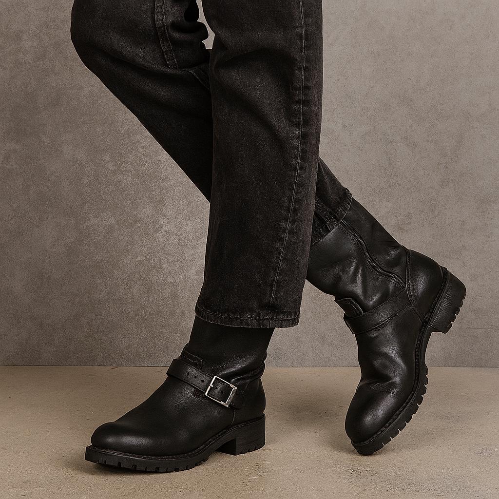 Black Engineer Shoes - Etsy