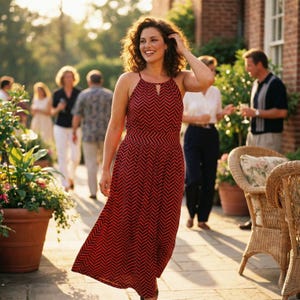 orange and navy chevron dress LOFT chevron maxi dress in orange and navy with