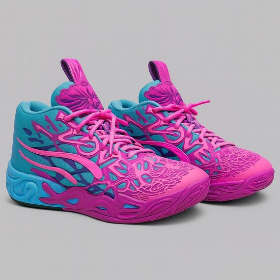 PUMA MB.04 Lamelo Ball Hornets Iridescent Poison Pink Deep  display picture 2
