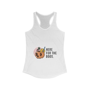 Women&#39;s Halloween Tank, Here for boos