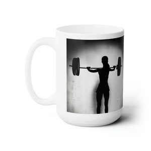 Girl Barbell Mug 15oz