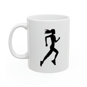 Runner mug, Ceramic Mug 11oz