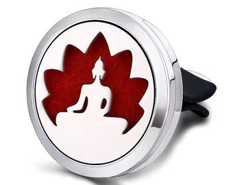 Clip de ventilation de voiture, diffuseur de yoga pour voiture, assainisseur d'air de voiture, thème du yoga, assainisseur d'air automatique, clip de voiture d'huiles essentielles, clip de voiture pour ventilation
